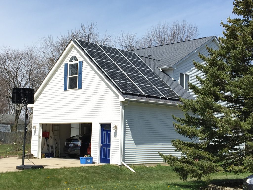 garage solar installation