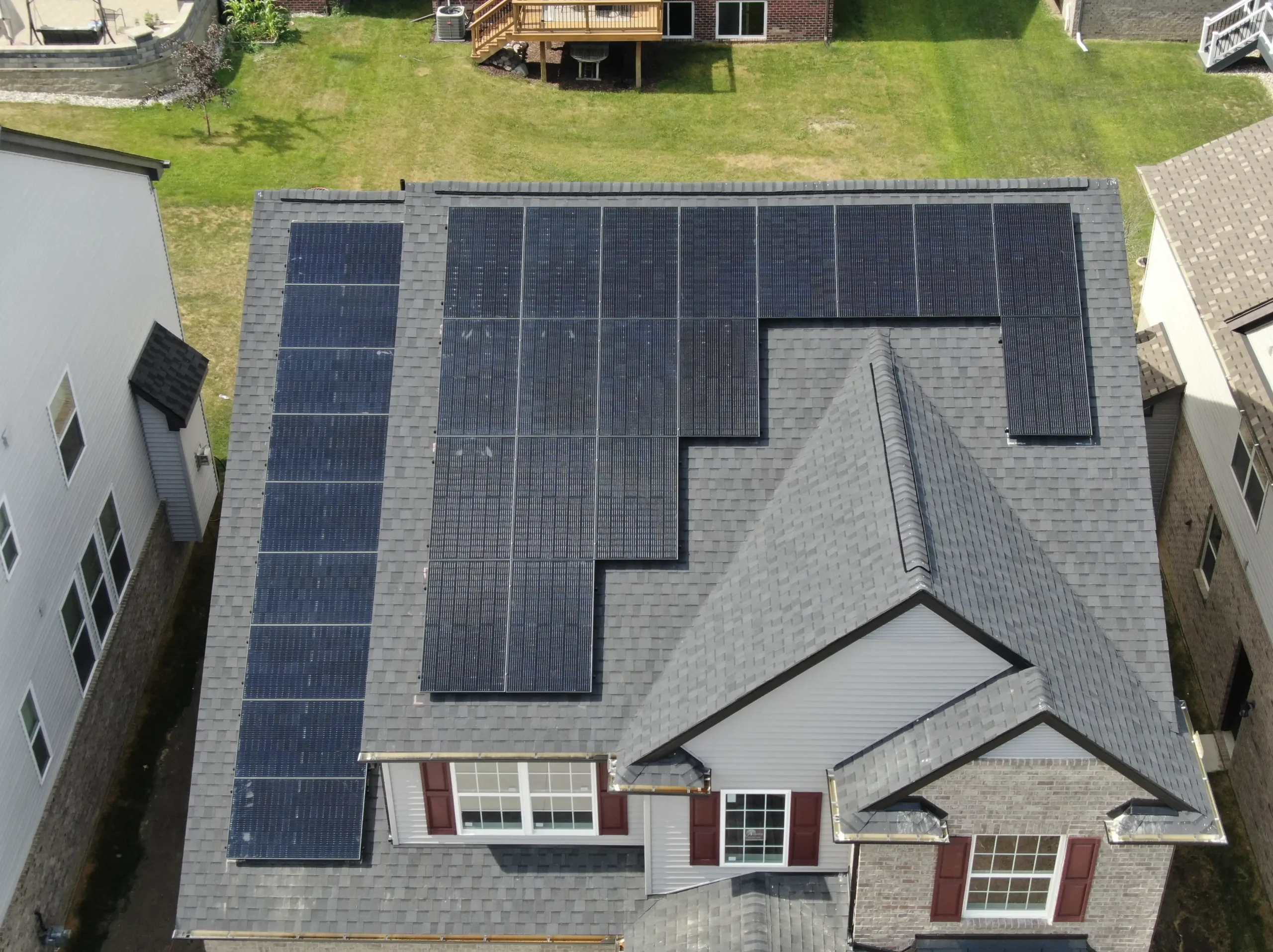 large solar panel system on roof scaled